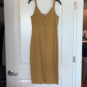 Mustard Yellow Midi Dress
